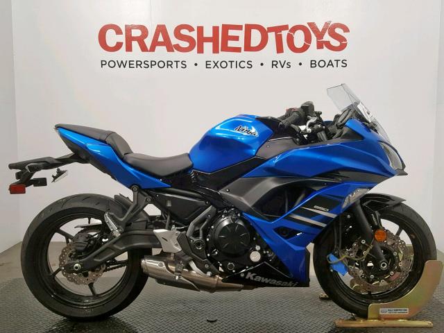 JKAEXEK13JDA13403 - 2018 KAWASAKI EX650 F BLUE photo 1