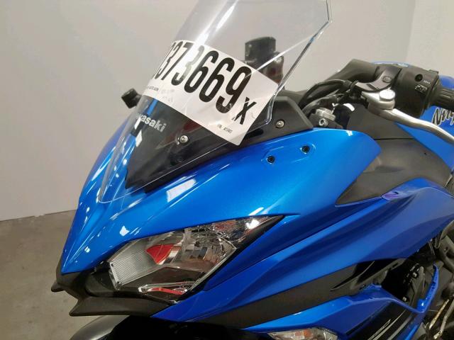 JKAEXEK13JDA13403 - 2018 KAWASAKI EX650 F BLUE photo 10