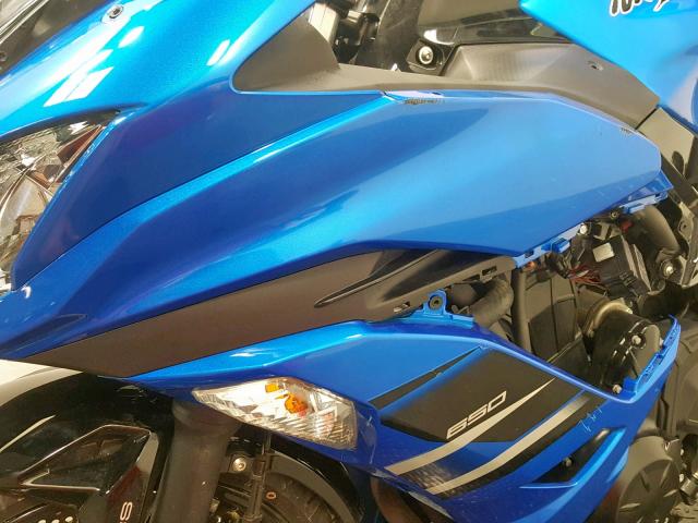 JKAEXEK13JDA13403 - 2018 KAWASAKI EX650 F BLUE photo 13