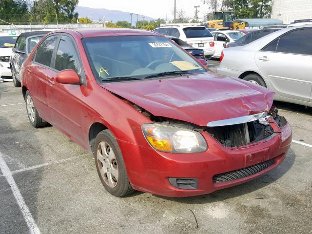 KNAFE222495622734 - 2009 KIA SPECTRA EX RED photo 1