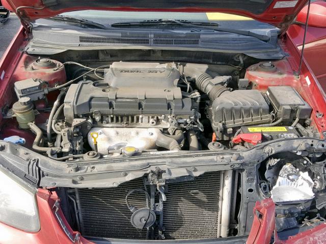 KNAFE222495622734 - 2009 KIA SPECTRA EX RED photo 7