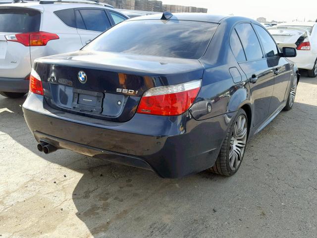 WBANW53578CT49852 - 2008 BMW 550 I BLACK photo 4