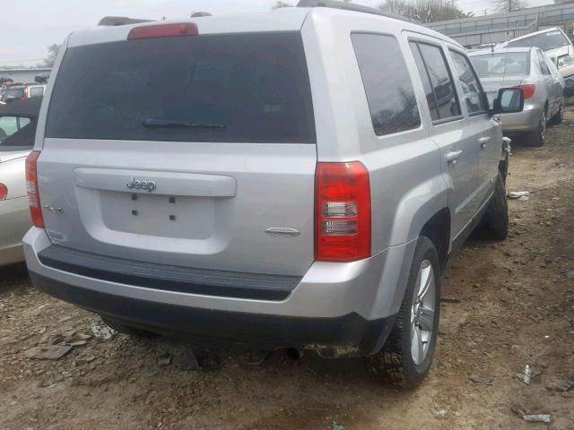 1C4NJRFB1DD125779 - 2013 JEEP PATRIOT LA SILVER photo 4