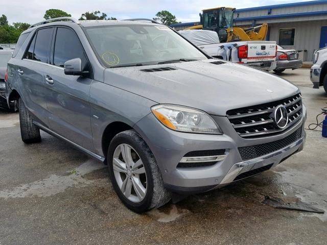 4JGDA5HB8CA032626 - 2012 MERCEDES-BENZ ML 350 4MA SILVER photo 1