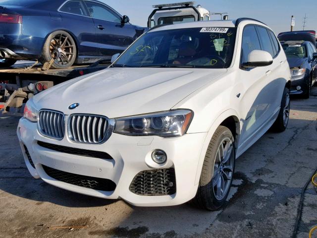 5UXWY3C51F0F83913 - 2015 BMW X3 XDRIVE2 WHITE photo 2