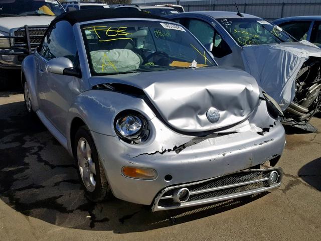 3VWCK21Y03M306296 - 2003 VOLKSWAGEN NEW BEETLE ვერცხლისფერი ფოტო 1