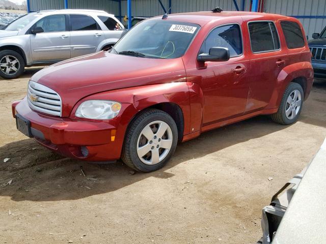 3GNDA13DX8S609367 - 2008 CHEVROLET HHR LS MAROON photo 2