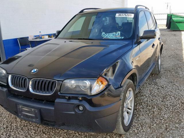 WBXPA93445WD13822 - 2005 BMW X3 3.0I BLACK photo 2