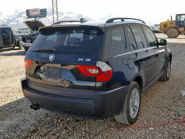 WBXPA93445WD13822 - 2005 BMW X3 3.0I BLACK photo 4