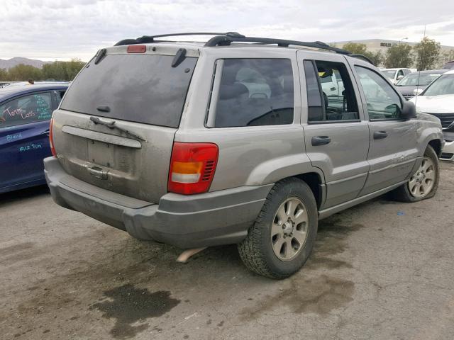 1J4GX48S81C687634 - 2001 JEEP GRAND CHER SILVER photo 4