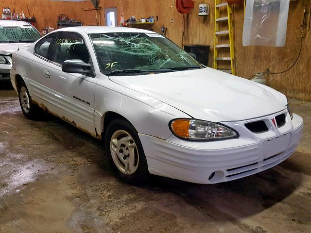 1G2NF12T31M587469 - 2001 PONTIAC GRAND AM S WHITE photo 1