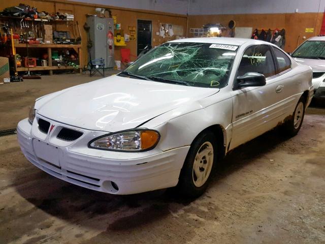 1G2NF12T31M587469 - 2001 PONTIAC GRAND AM S WHITE photo 2