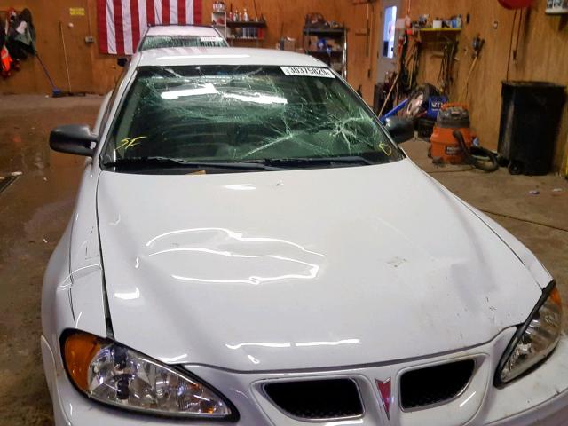1G2NF12T31M587469 - 2001 PONTIAC GRAND AM S WHITE photo 9