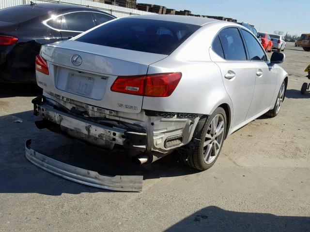 JTHBK262762020605 - 2006 LEXUS IS 250 SILVER photo 4