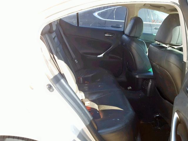 JTHBK262762020605 - 2006 LEXUS IS 250 SILVER photo 6