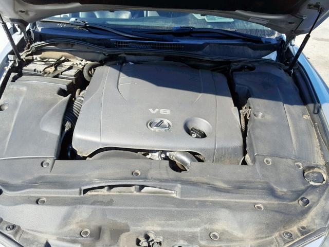 JTHBK262762020605 - 2006 LEXUS IS 250 SILVER photo 7