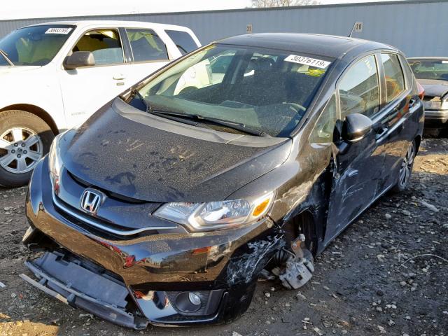 3HGGK5H80FM706800 - 2015 HONDA FIT EX BLACK photo 2