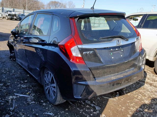 3HGGK5H80FM706800 - 2015 HONDA FIT EX BLACK photo 3