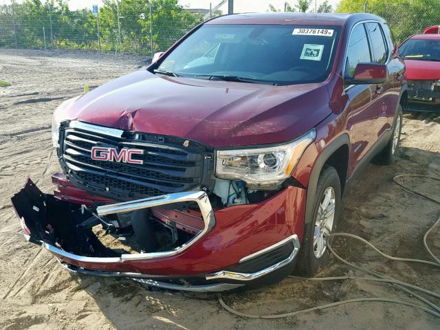 1GKKNKLAXJZ233735 - 2018 GMC ACADIA SLE BURGUNDY photo 2