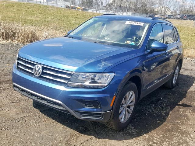 3VV2B7AX8JM170601 - 2018 VOLKSWAGEN TIGUAN SE BLUE photo 2