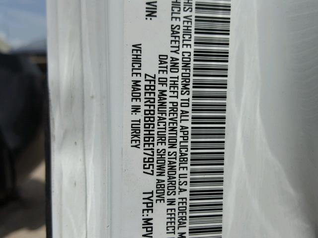 ZFBERFBB6H6E17957 - 2017 RAM PROMASTER Ağ foto 10