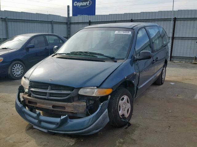 2B4FP25B2YR899387 - 2000 DODGE CARAVAN GREEN photo 2