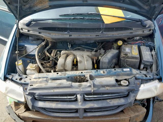 2B4FP25B2YR899387 - 2000 DODGE CARAVAN GREEN photo 7