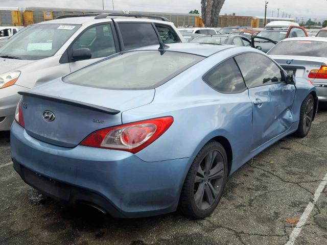 KMHHT6KD0BU045010 - 2011 HYUNDAI GENESIS CO BLUE photo 4