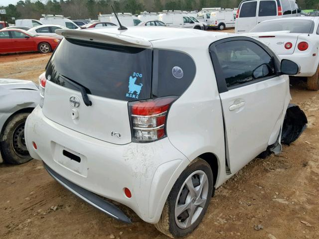 JTNJJXB0XEJ030305 - 2014 TOYOTA SCION IQ WHITE photo 4