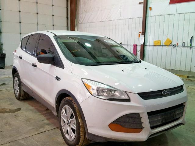 1FMCU0F72EUA13236 - 2014 FORD ESCAPE S WHITE photo 1