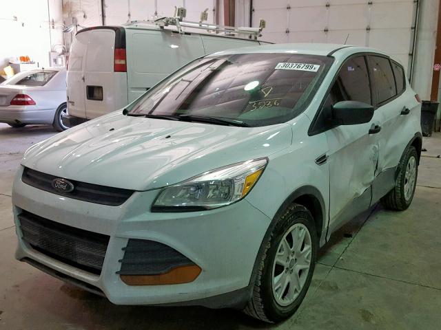 1FMCU0F72EUA13236 - 2014 FORD ESCAPE S WHITE photo 2