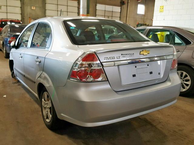 KL1TD5DE0BB252415 - 2011 CHEVROLET AVEO LS SILVER photo 3