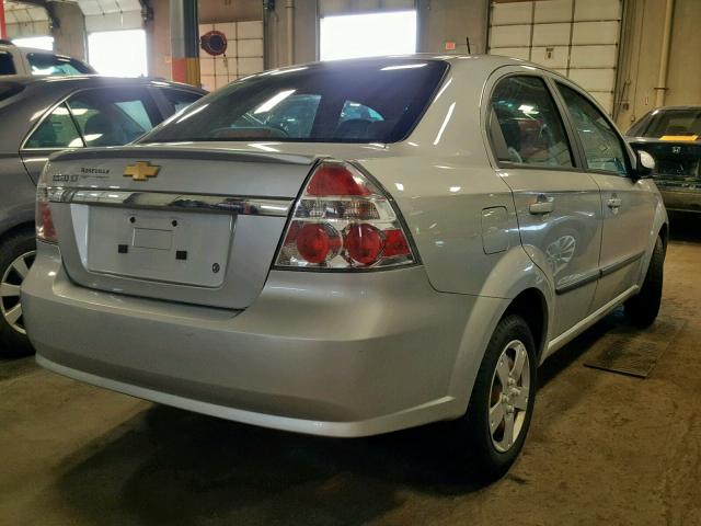 KL1TD5DE0BB252415 - 2011 CHEVROLET AVEO LS SILVER photo 4