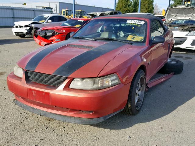 1FAFP45X2XF136467 - 1999 FORD MUSTANG GT RED photo 2