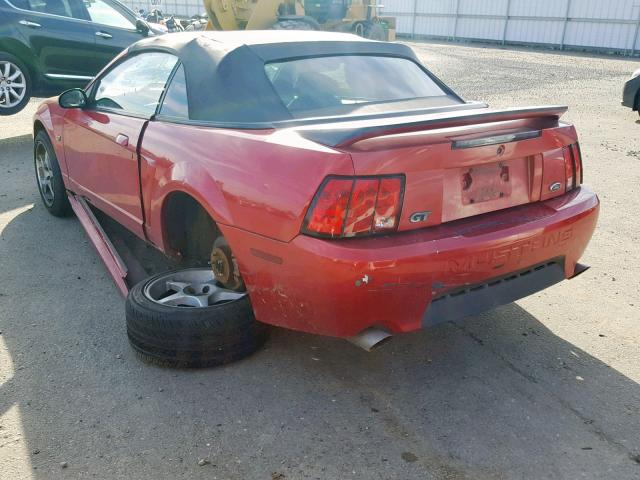 1FAFP45X2XF136467 - 1999 FORD MUSTANG GT RED photo 3