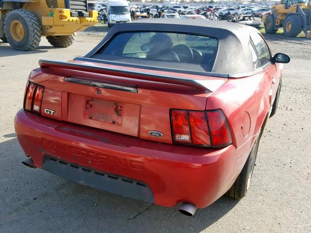 1FAFP45X2XF136467 - 1999 FORD MUSTANG GT RED photo 4