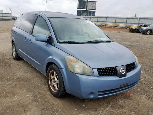 5N1BV28U14N301863 - 2004 NISSAN QUEST S BLUE photo 1