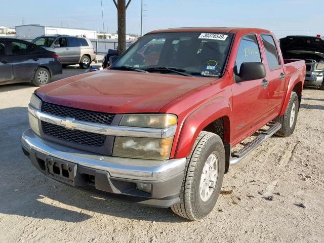 1GCDS136358198373 - 2005 CHEVROLET COLORADO BURGUNDY photo 2