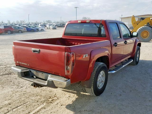 1GCDS136358198373 - 2005 CHEVROLET COLORADO BURGUNDY photo 4