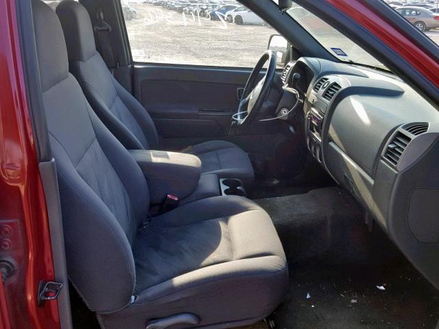 1GCDS136358198373 - 2005 CHEVROLET COLORADO BURGUNDY photo 5