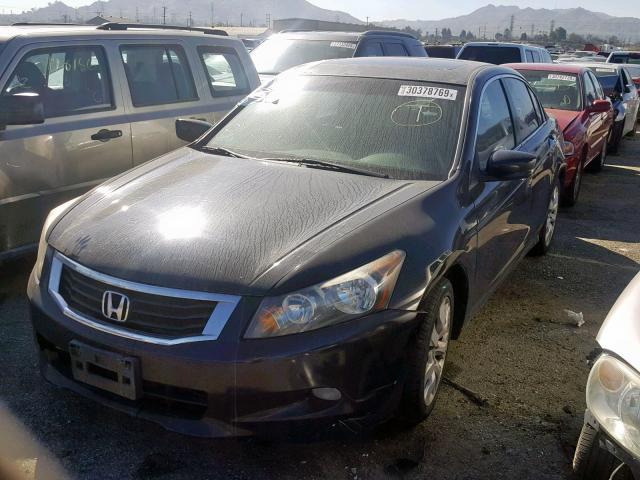 1HGCP36878A054121 - 2008 HONDA ACCORD EXL BLACK photo 2