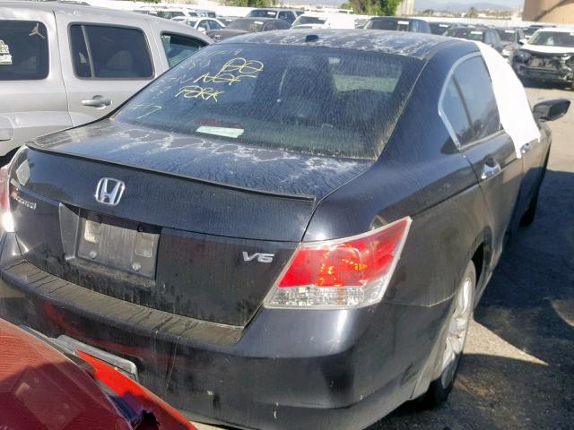 1HGCP36878A054121 - 2008 HONDA ACCORD EXL BLACK photo 4