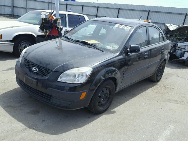 KNADE223296454036 - 2009 KIA RIO BASE BLACK photo 2