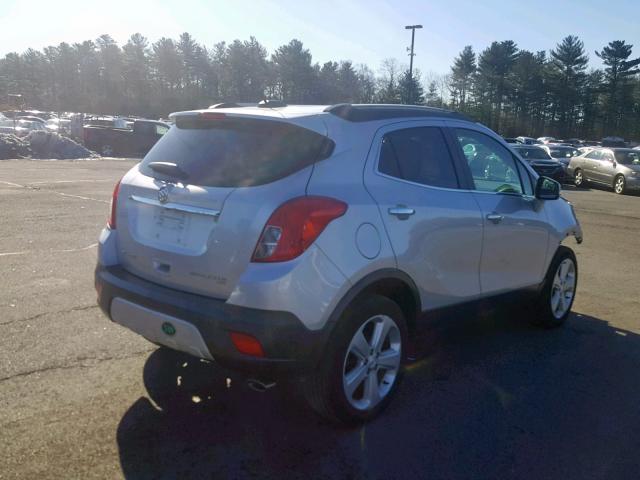 KL4CJESB4GB658063 - 2016 BUICK ENCORE SILVER photo 4