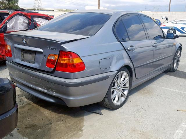 WBAEV53474KM07162 - 2004 BMW 330 I GRAY photo 4