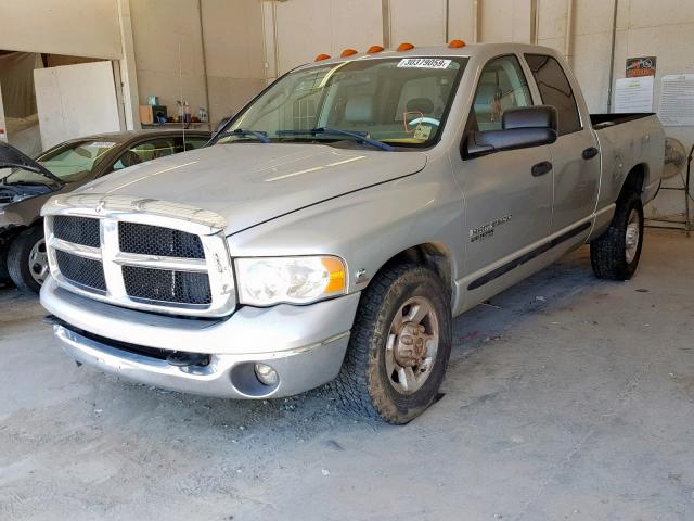 3D7KR28CX5G845441 - 2005 DODGE RAM 2500 S SILVER photo 2