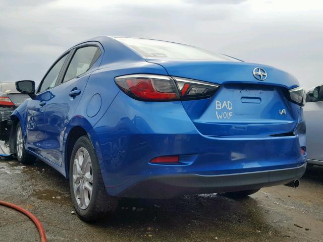 3MYDLBZVXGY135653 - 2016 TOYOTA SCION IA BLUE photo 3