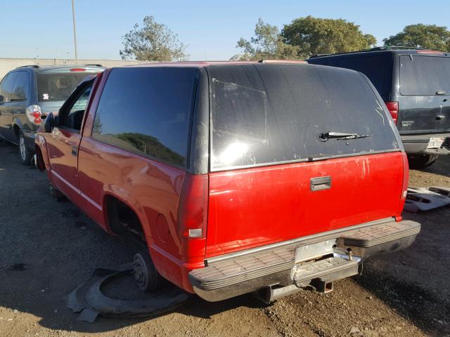 1GKEK18KXSJ726672 - 1995 GMC YUKON RED photo 3