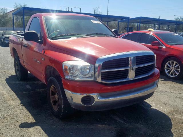 1D7HU16297J524070 - 2007 DODGE RAM 1500 S RED photo 1