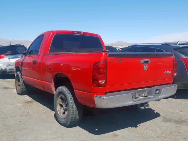 1D7HU16297J524070 - 2007 DODGE RAM 1500 S RED photo 3